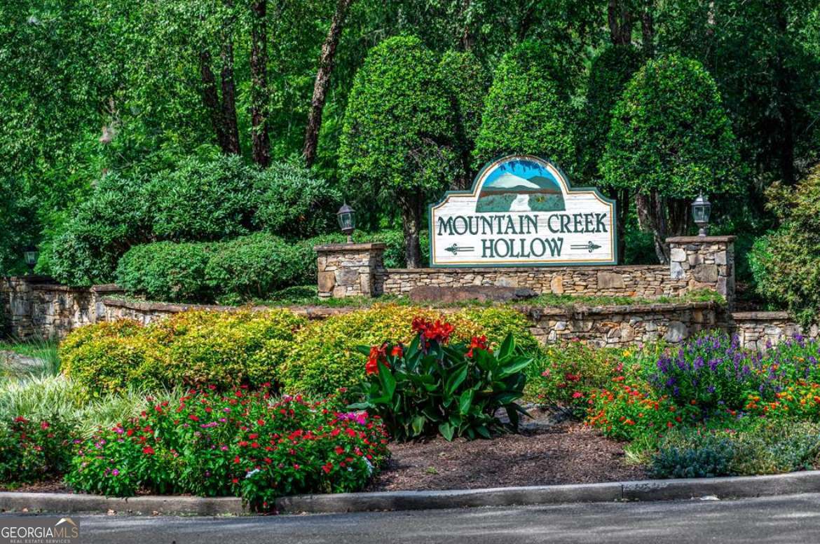 a view of a sign board