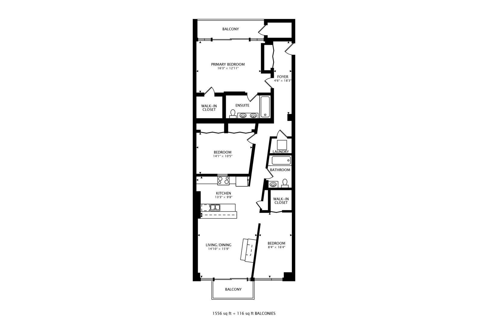 1224 West Van Buren Street, Unit 809 Chicago, IL 60607 - Photo 25 of 25 a picture of a floor plan