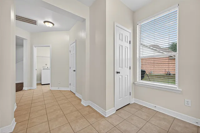 a view of a room with window