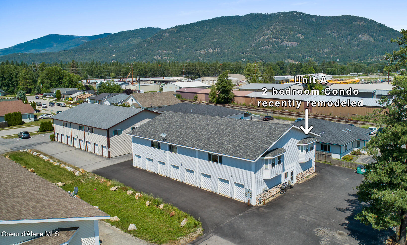 1313 North Division Avenue, Unit A Sandpoint, ID 83864 - Photo 3 of 20 Aerial_1313NDivisionAve-Unit-A_markedup