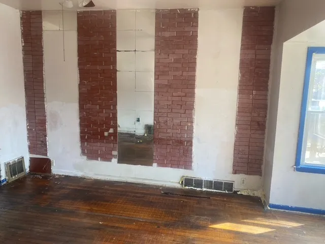 a view of a door of the house