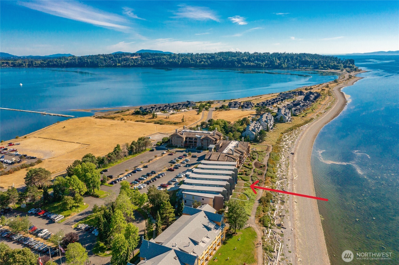 9545 Semiahmoo Parkway, Unit 201 Blaine, WA 98230 - Photo 1 of 40 a view of a city and an ocean view