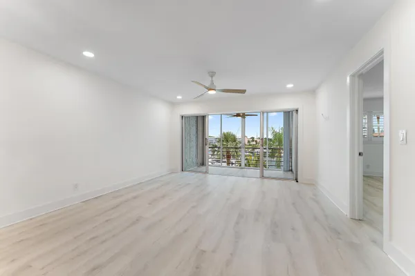 a view of an empty room