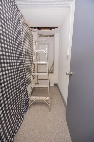 a view of a storage & utility room