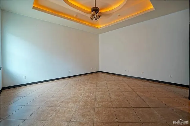 a view of an empty room