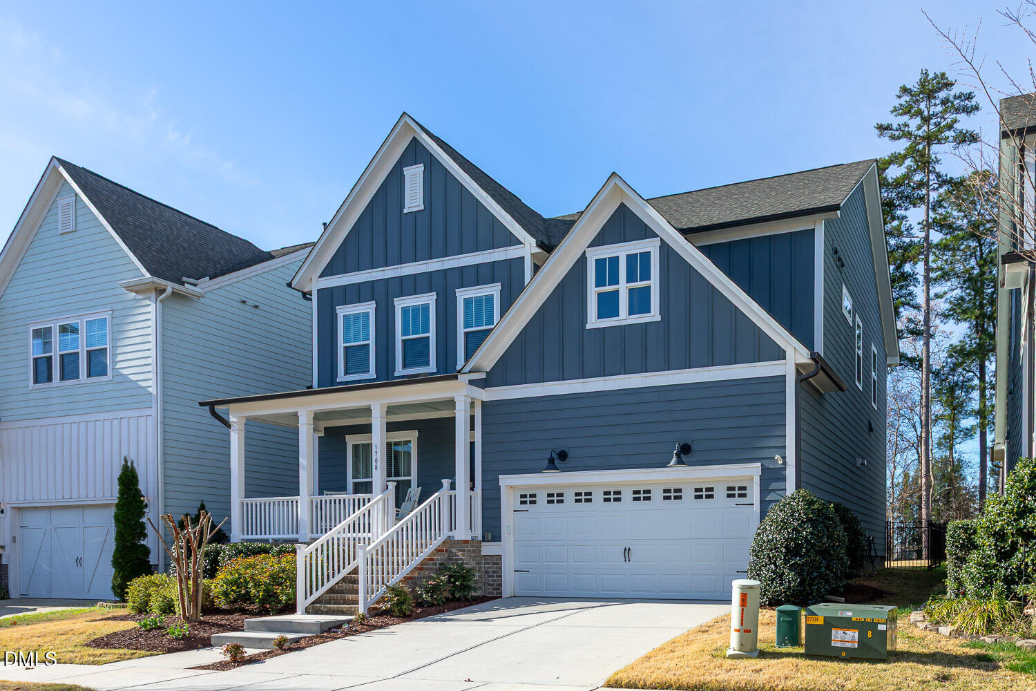 1708 Highpoint Street Wake Forest, NC 27587 - Photo 1 of 63 a front view of a house with garage
