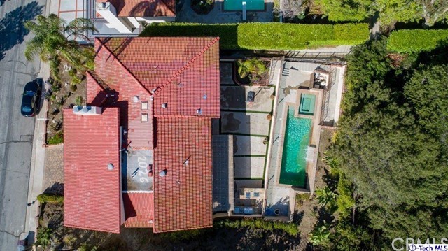 2026 Rimcrest Drive Glendale, CA 91207 - Photo 3 of 44 an aerial view of a house with a garden