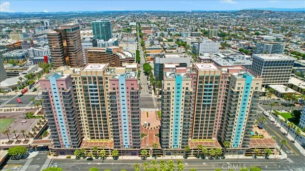 an aerial view of city