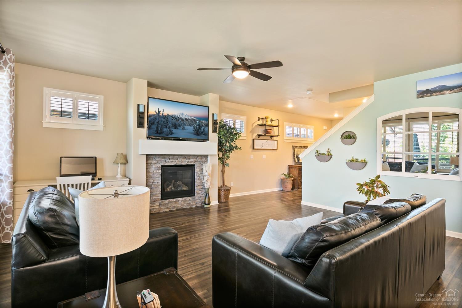 View from Kitchen/Dining Area.
