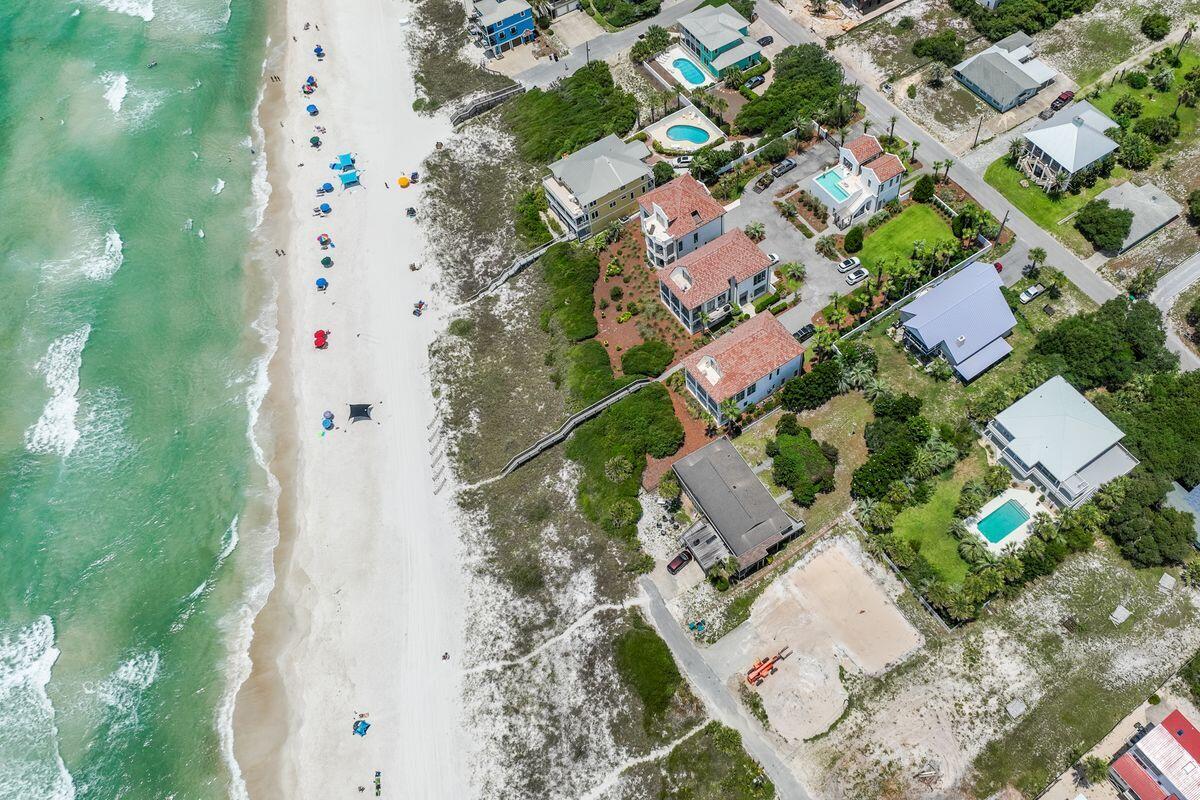 169 Pompano Street Inlet Beach, FL 32461 - Photo 49 of 49 an aerial view of a house with a yard