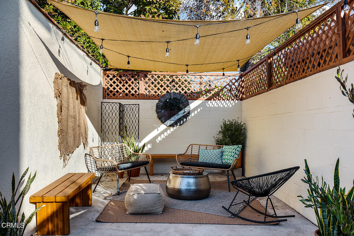 738 Burchett Street Glendale, CA 91202 - Photo 34 of 41 a roof deck with couch and potted plants