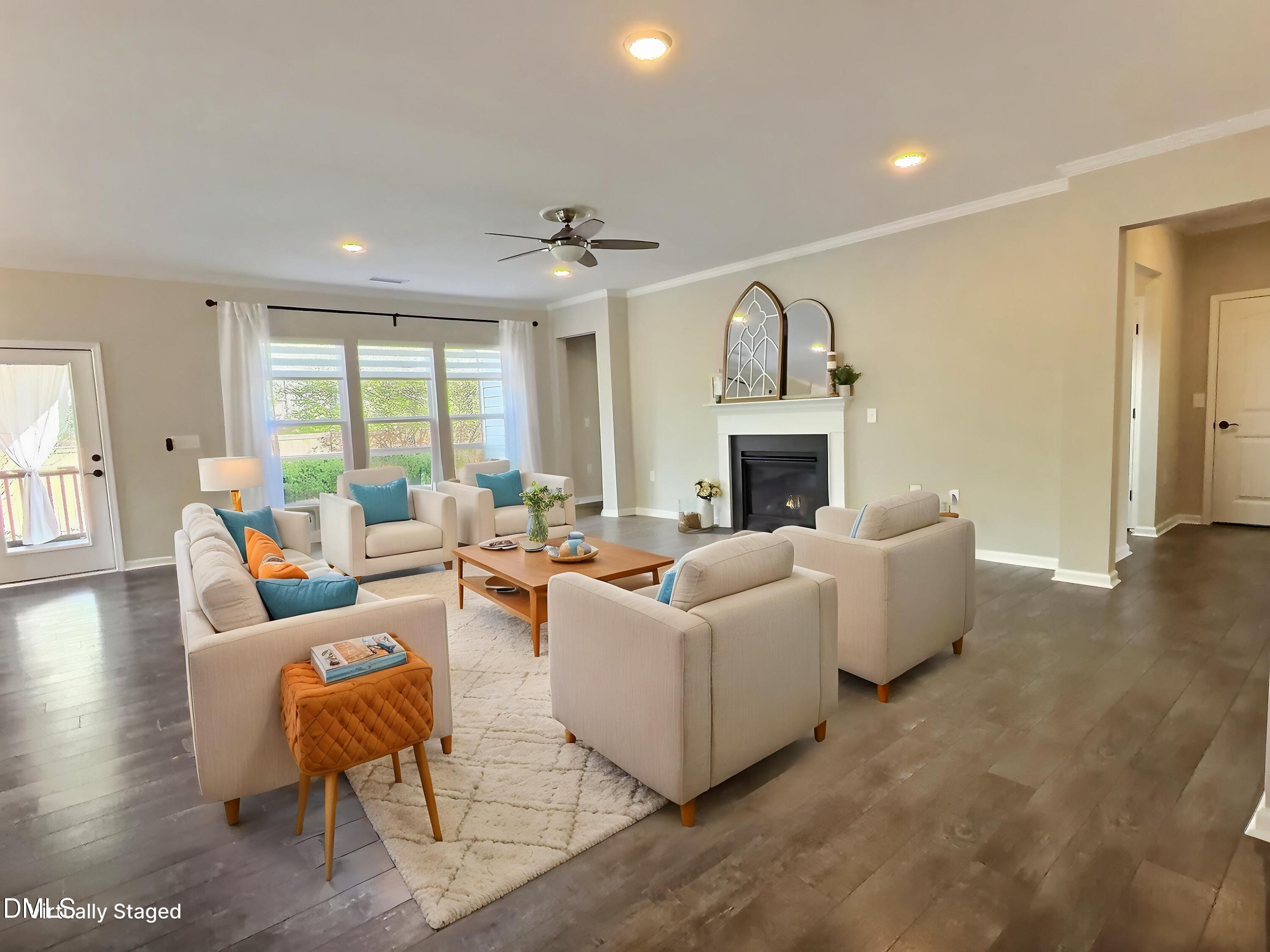 236 Oakmere Drive Cary, NC 27513 - Photo 16 of 49 a living room with furniture fireplace and a window