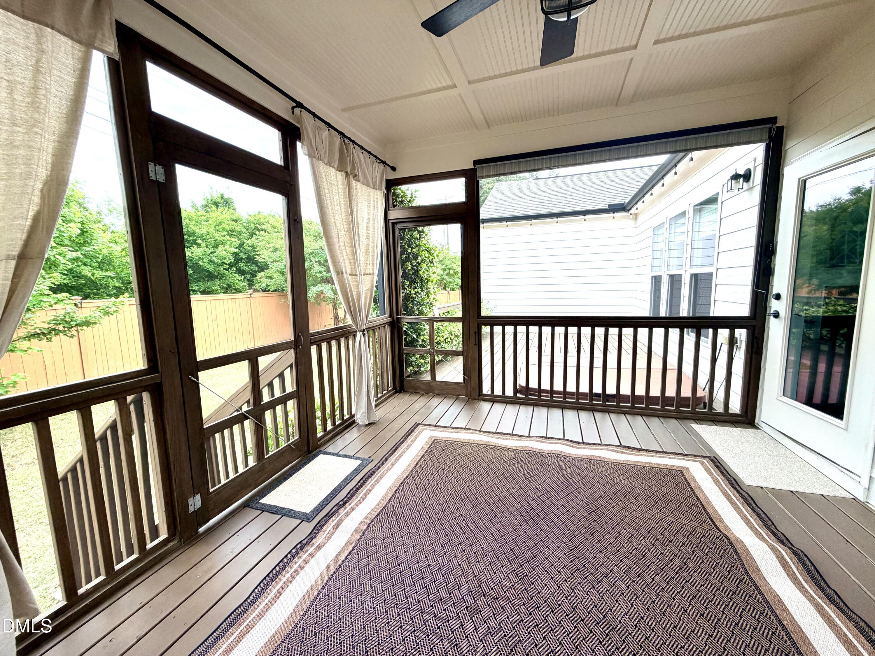 236 Oakmere Drive Cary, NC 27513 - Photo 37 of 49 a view of a porch with wooden floor
