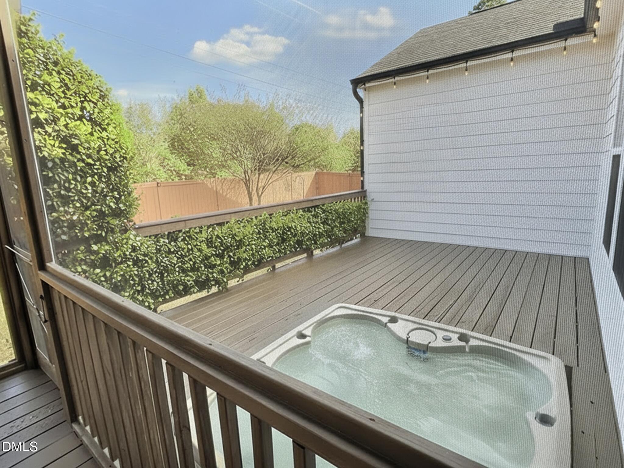 236 Oakmere Drive Cary, NC 27513 - Photo 39 of 49 a view of a balcony with wooden floor