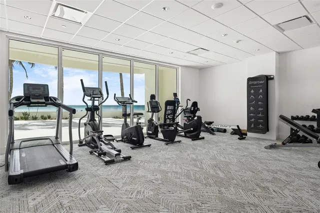a view of swimming pool with a chair