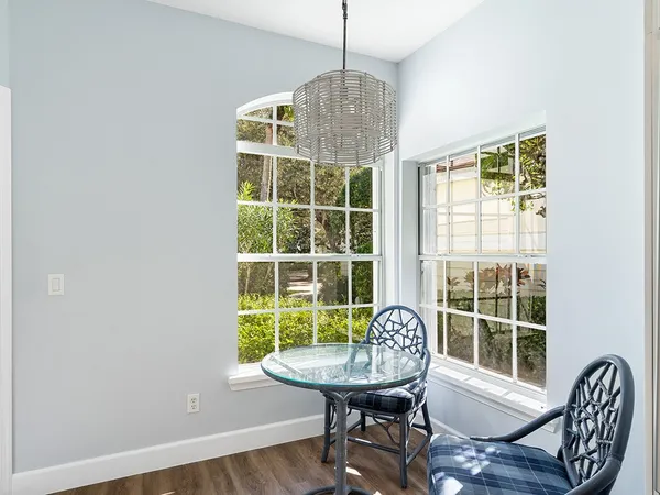 a view of a room with furniture window and outside view