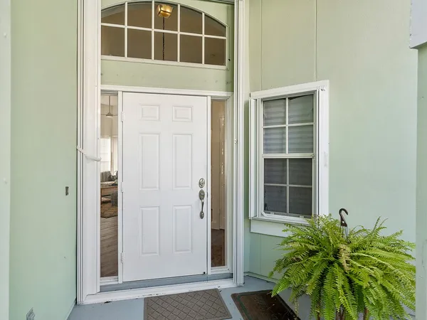 a view of front door