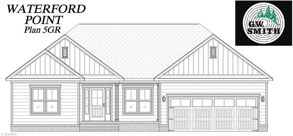 2123 Waterford Pointe Road Lexington, NC 27292 - Photo 24 of 24 Front elevation from plans.
