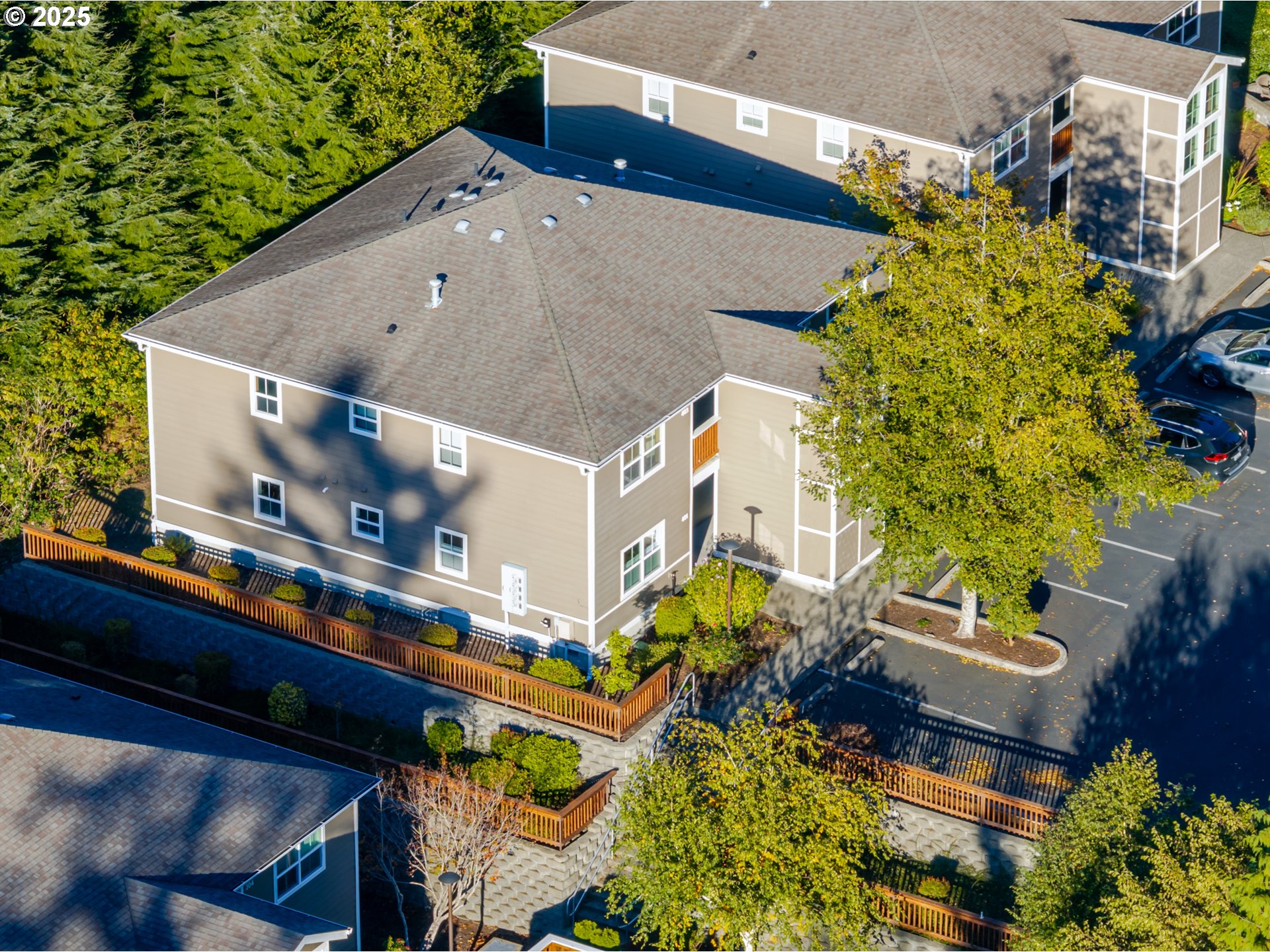 420 Elk Creek Road, Unit 401 Cannon Beach, OR 97110 - Photo 30 of 31 an aerial view of a house with a yard