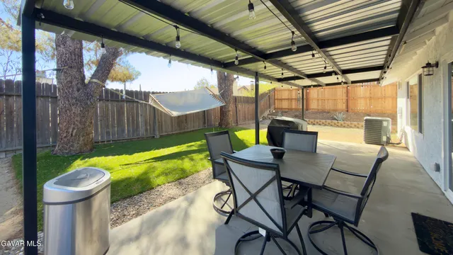 a view of a hallway with city view