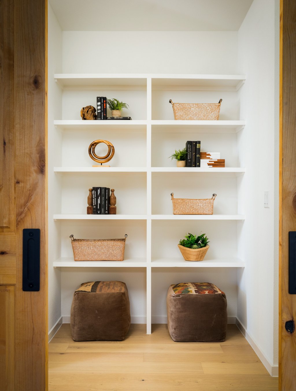 3500 Pecan Springs Road, Unit 13 Austin, TX 78723 - Photo 26 of 33 Built-in shelving adds a beautiful design element int he upstairs hall.
