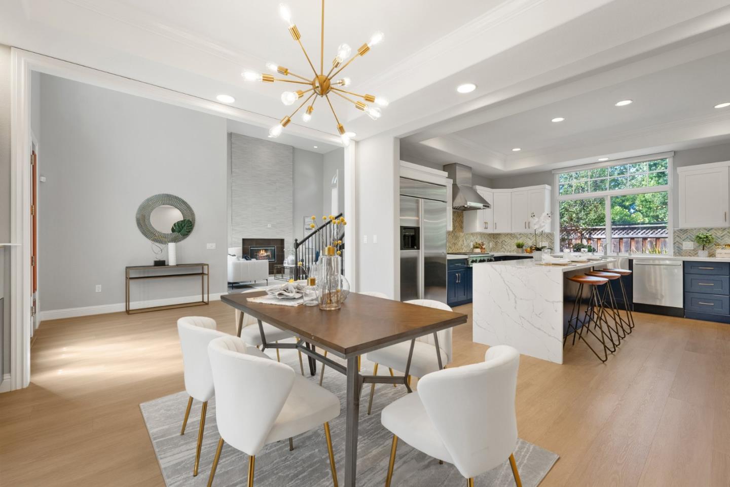 1173 Elysian Place San Jose, CA 95125 - Photo 12 of 60 a view of a dining room with furniture and a large window