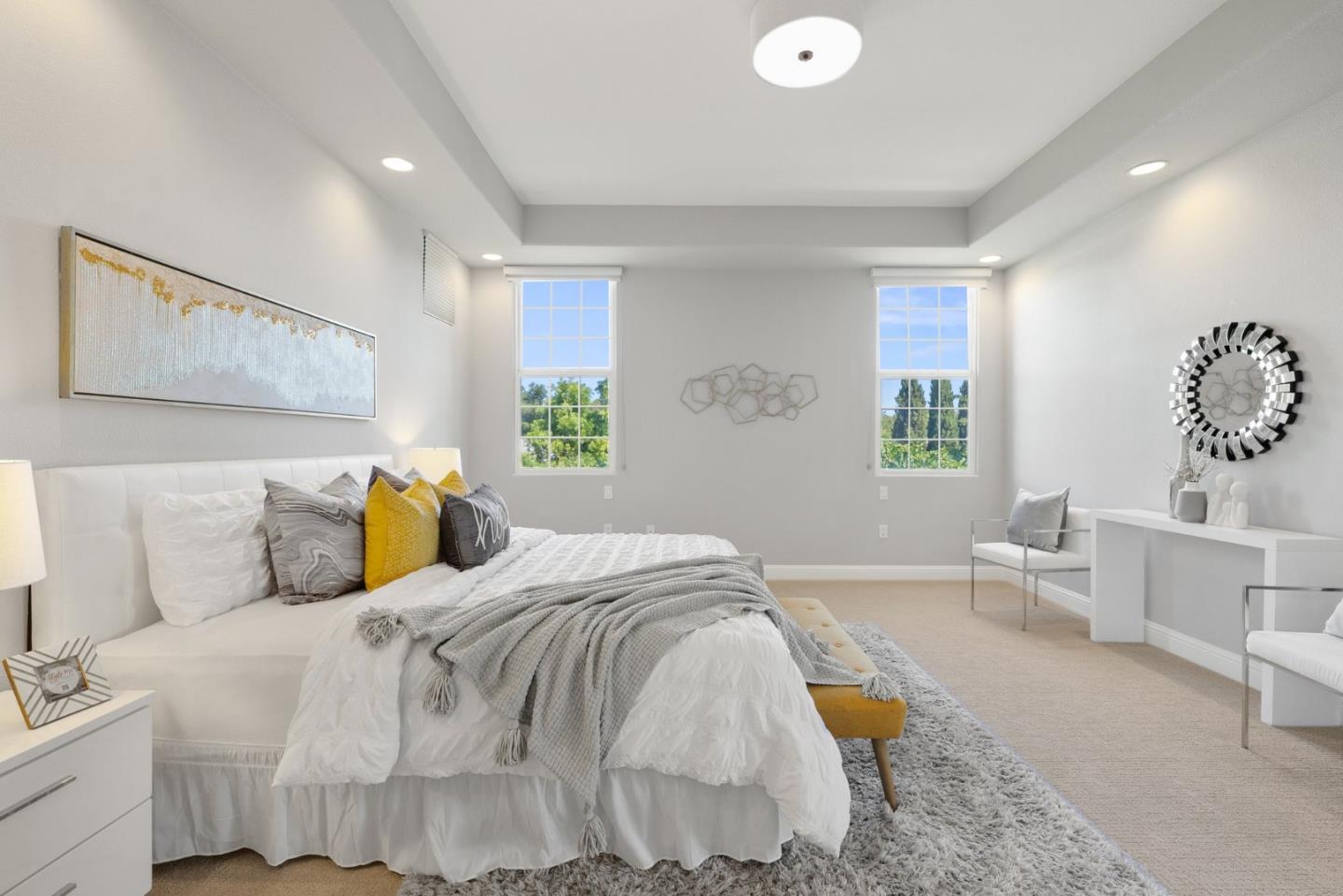 1173 Elysian Place San Jose, CA 95125 - Photo 32 of 60 a bedroom with a bed and wooden floor