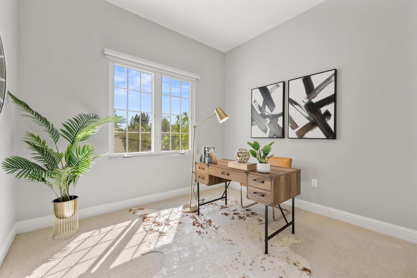 1173 Elysian Place San Jose, CA 95125 - Photo 45 of 60 a workspace with furniture and a potted plant