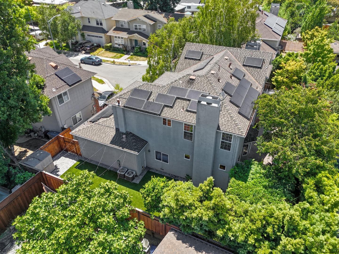 1173 Elysian Place San Jose, CA 95125 - Photo 59 of 60 an aerial view of a house with a garden and plants