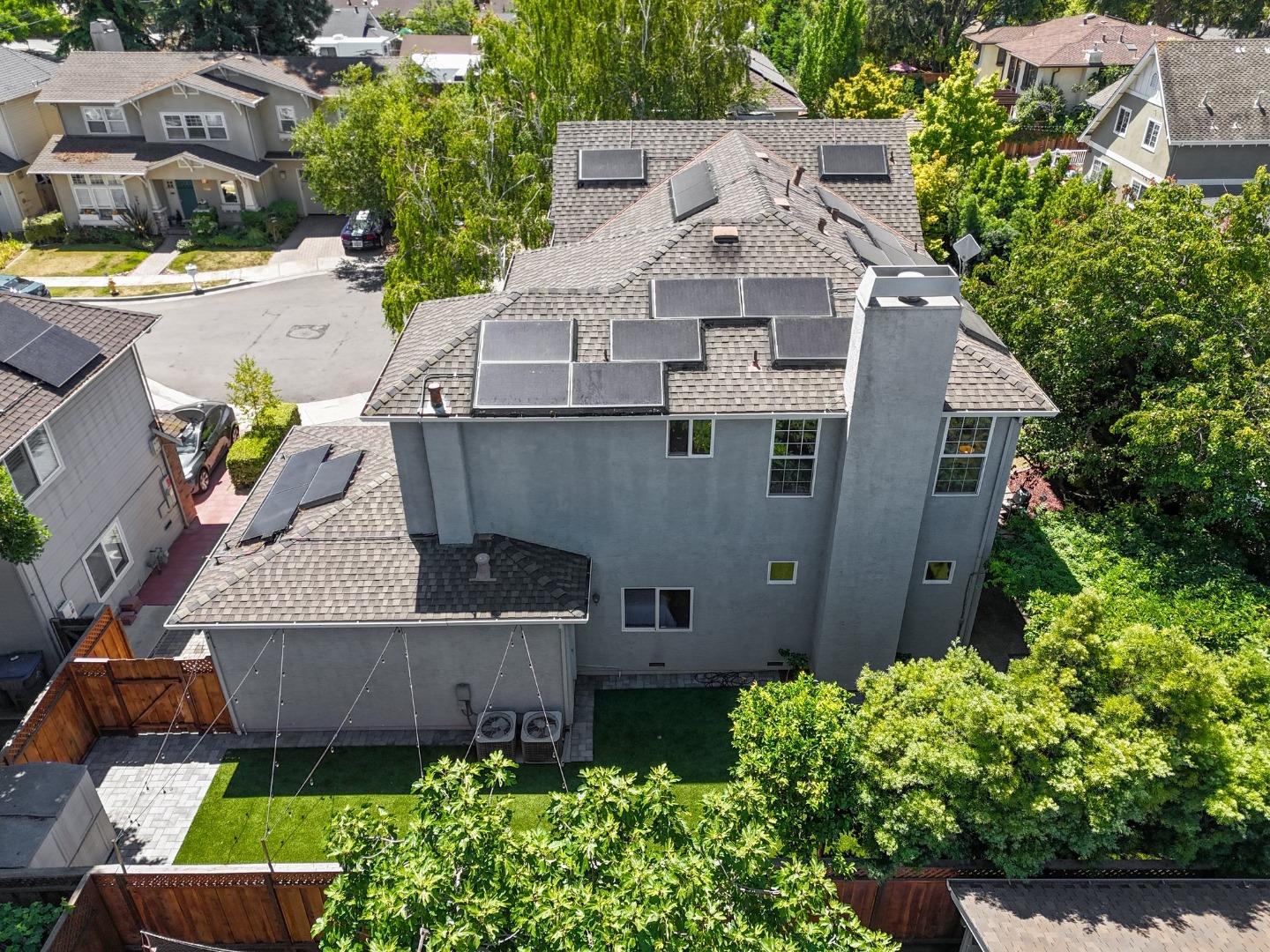1173 Elysian Place San Jose, CA 95125 - Photo 60 of 60 an aerial view of a house with a yard and large tree