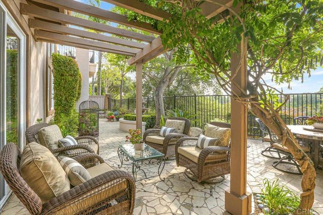 a building outdoor space with patio furniture