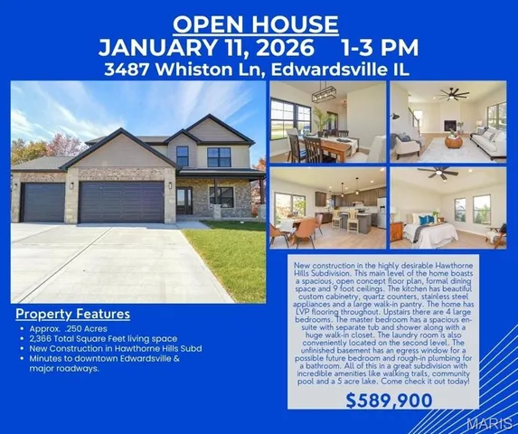 $589,900 | 3487 Whiston Lane, Edwardsville, IL 62025