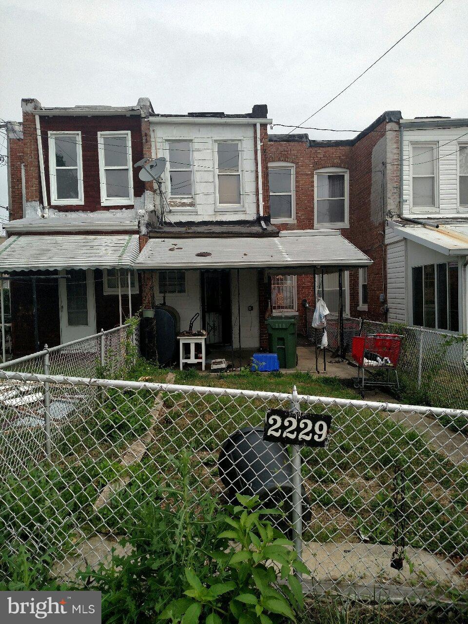 2229 Riggs Avenue Baltimore, MD 21216 - Photo 2 of 14 Exterior (Rear)