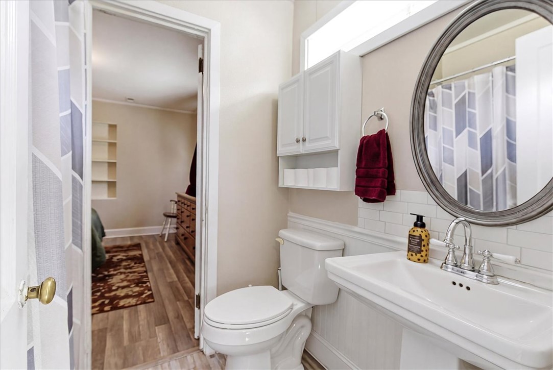 307 South Elm Street Pendleton, SC 29670 - Photo 13 of 41 This bathroom features pristine fixtures and elegant tile work.
