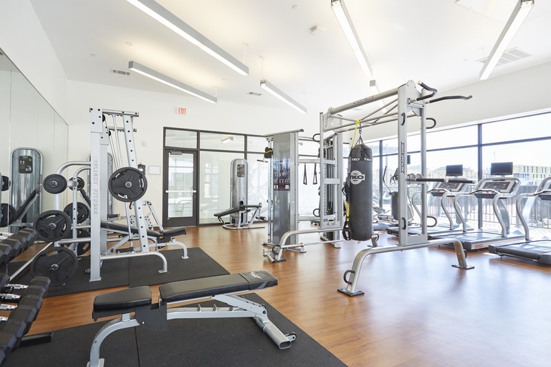 3550 Main Street, Unit 4215 Houston, TX 77002 - Photo 25 of 49 a view of a room with gym equipment