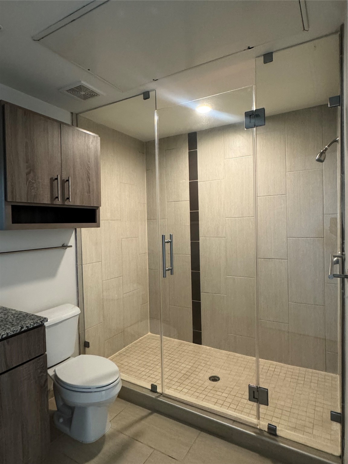 3550 Main Street, Unit 4215 Houston, TX 77002 - Photo 8 of 49 a bathroom with a shower a toilet and a shower