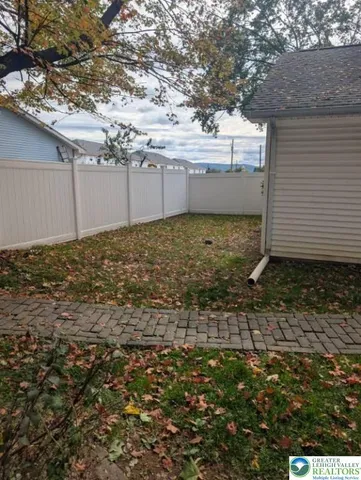 a backyard of a house