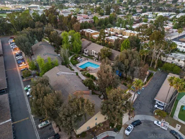 an aerial view of multiple house