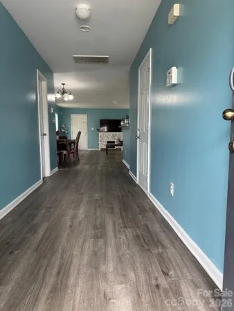 a view of livingroom with furniture and wooden floor