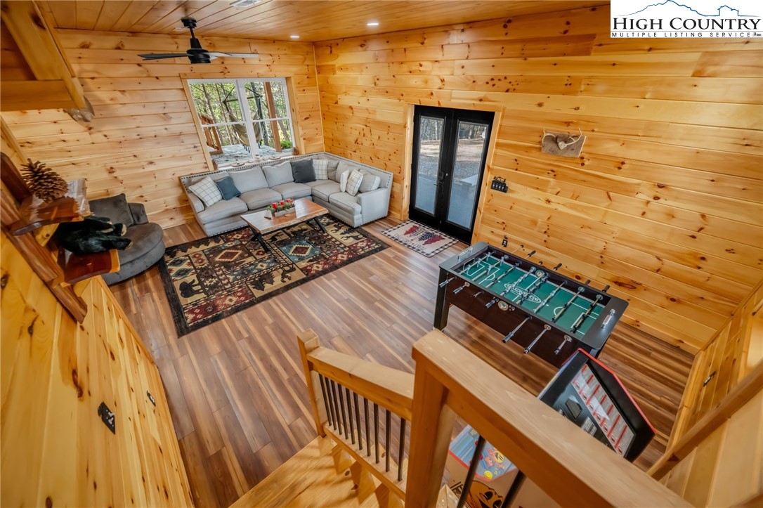 2533 Buck Mountain Road Purlear, NC 28665 - Photo 20 of 40 a view of a patio with wooden floor