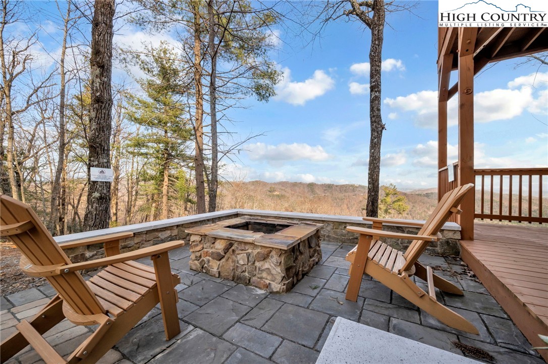 2533 Buck Mountain Road Purlear, NC 28665 - Photo 3 of 40 deck with furniture and city view