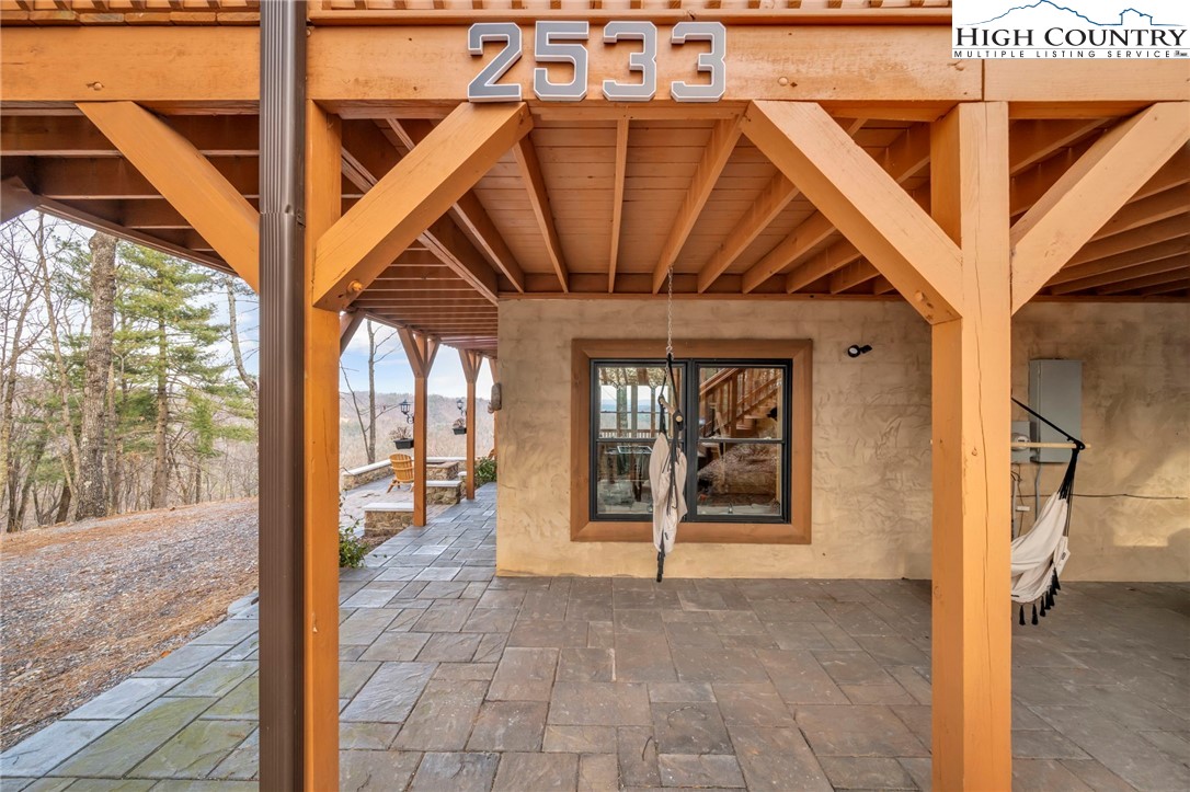2533 Buck Mountain Road Purlear, NC 28665 - Photo 37 of 40 a view of an entrance of the house