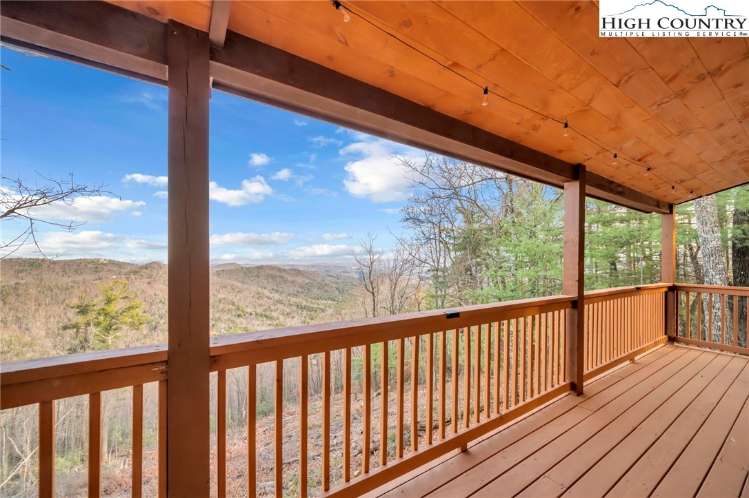 2533 Buck Mountain Road Purlear, NC 28665 - Photo 6 of 40 a view of a wooden deck