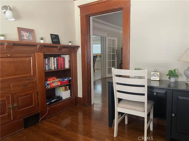 a view of a workspace with furniture