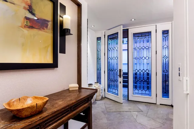 a room with furniture and window