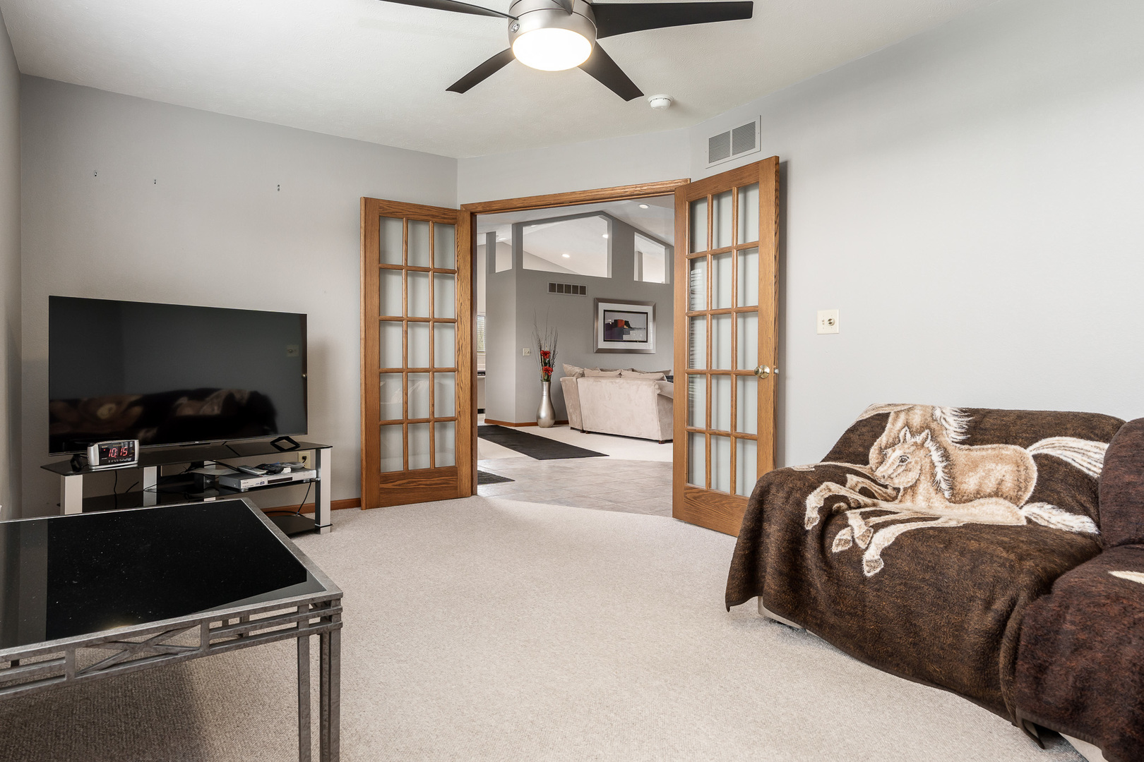 6465 Corina's Curve Rockford, IL 61103 - Photo 32 of 48 a bedroom with a bed and a flat screen tv