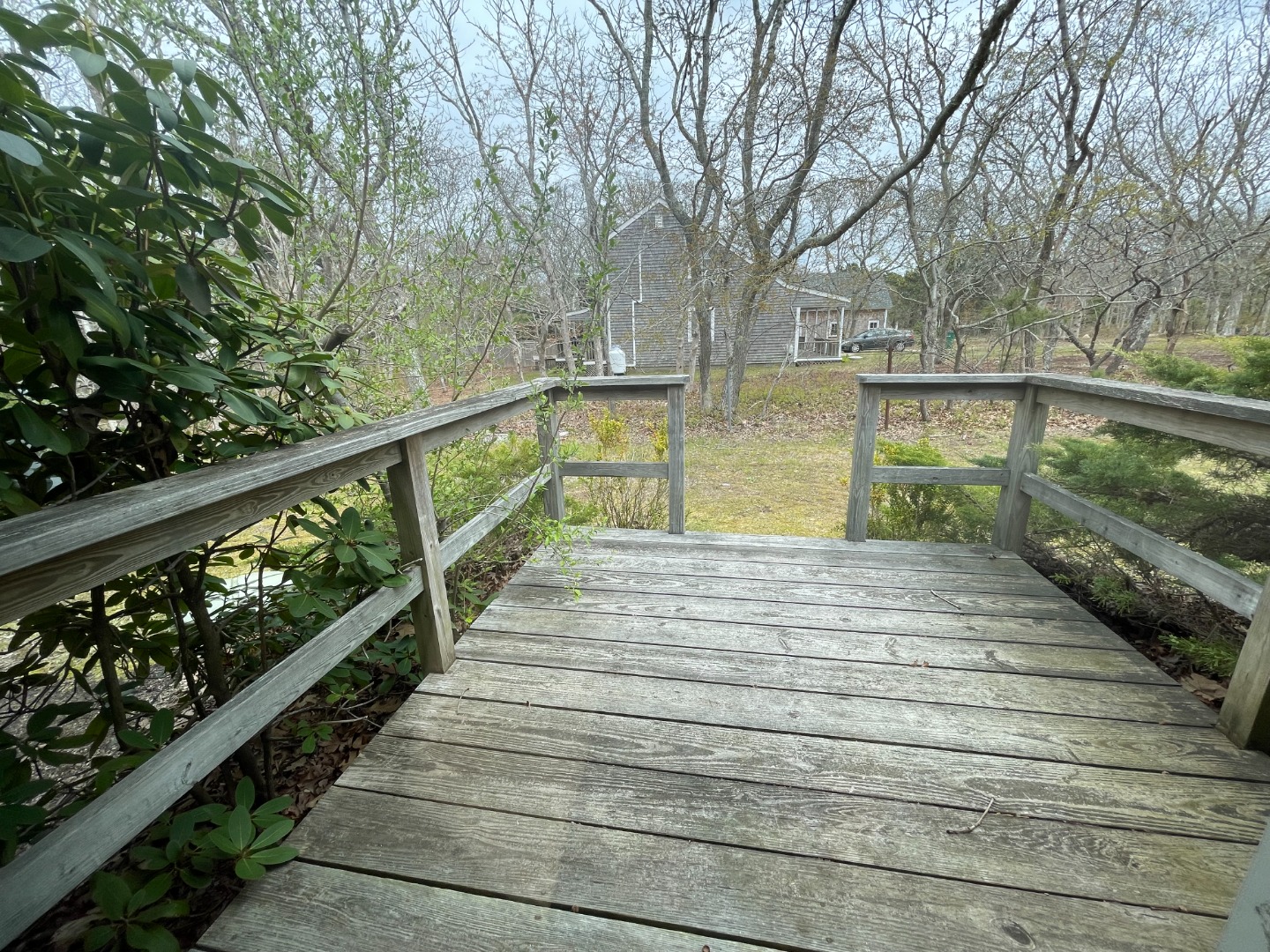 42 Marthas Road Edgartown, MA 02539 - Photo 15 of 18 a view of deck with large trees