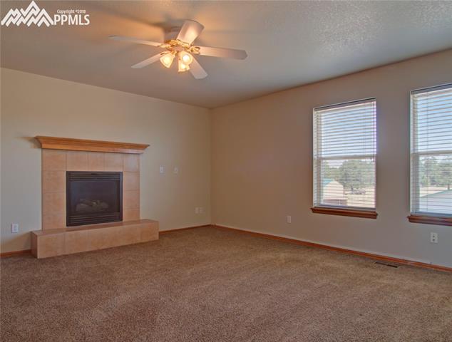 8380 Tannenbaum Road Colorado Springs, CO 80908 - Photo 18 of 22 Master bedroom with fireplace and beautiful views