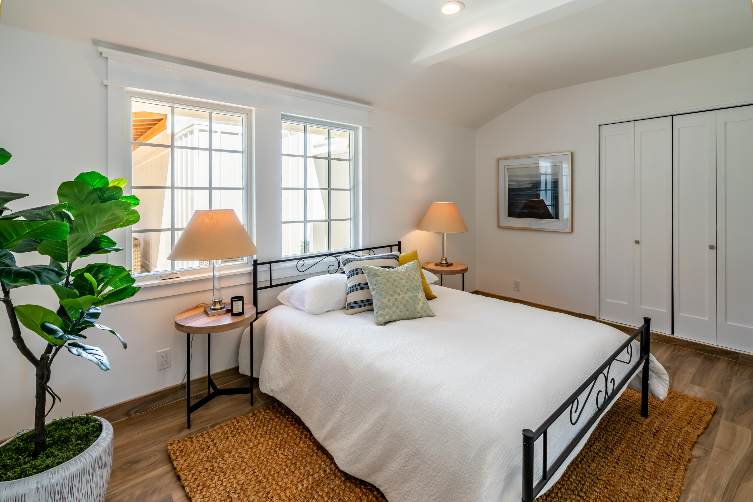 1180 High Road Montecito, CA 93108 - Photo 14 of 39 a bedroom with bed and a window