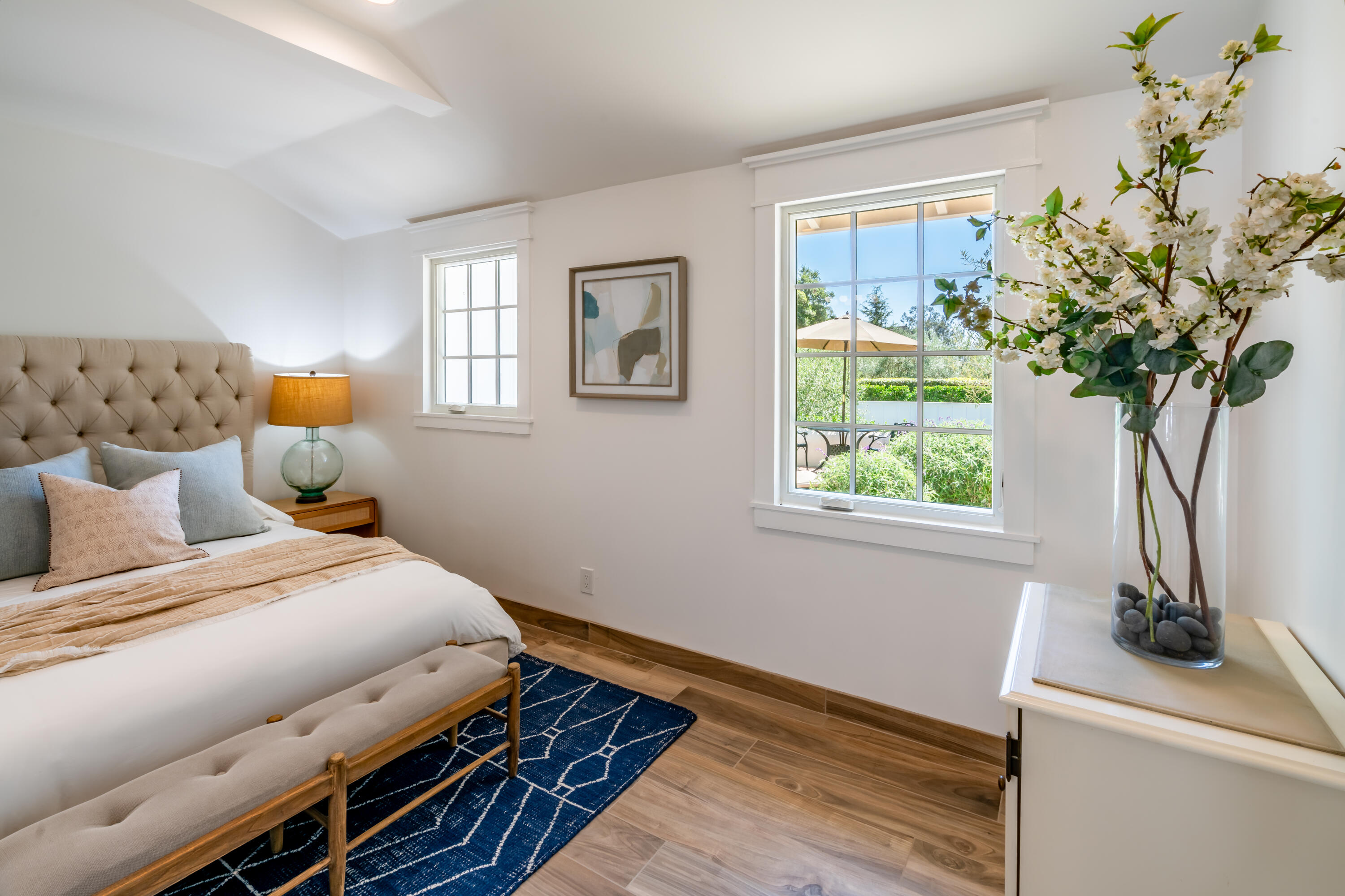 1180 High Road Montecito, CA 93108 - Photo 16 of 39 a bedroom with bed and a window